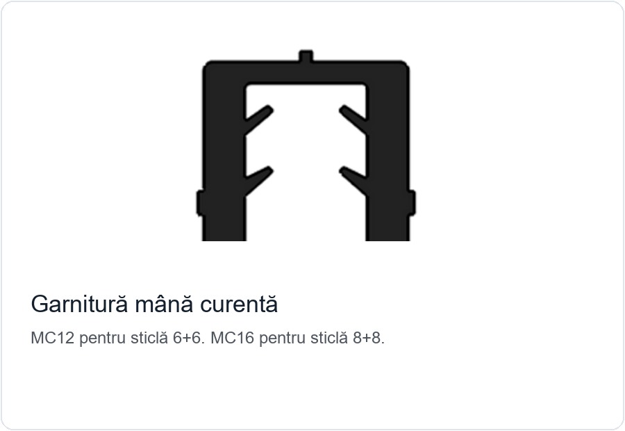 Garnitură pentru mână curentă, MC12 și MC16